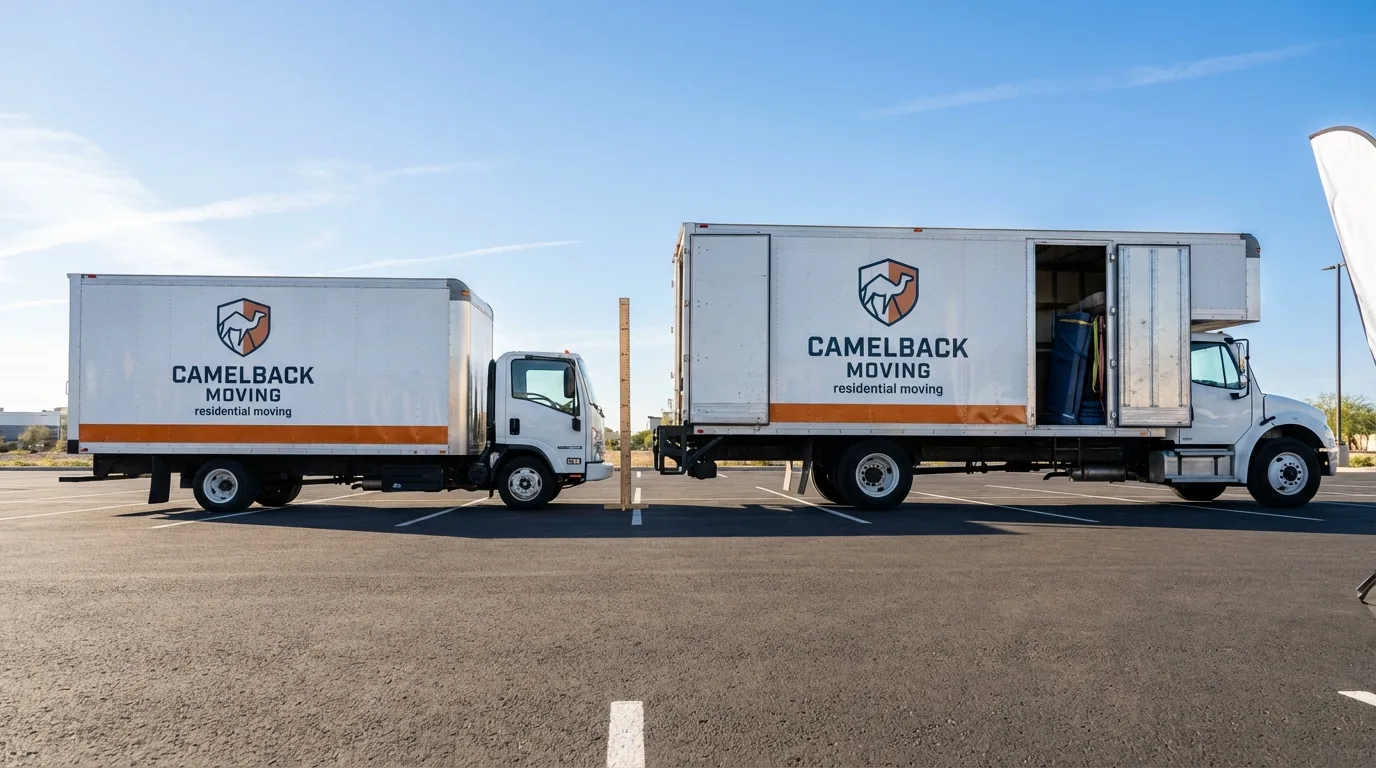 Moving truck size capacity guide in Vinita